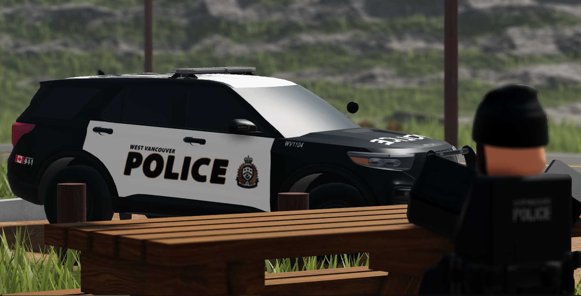 Police Car Background